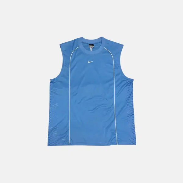 [BUNJANG] Nike Swoosh Dri-FIT Sleeveless Basketball Tank Top - Sky Blue / 나이키 스우시 드라이핏 하늘색 민소매 농구 나시