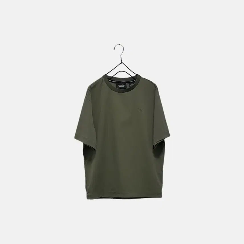 [BUNJANG] Calvin Klein Nylon Blend Woven Short Sleeve T-Shirt / 캘빈클라인 우븐 반팔티셔츠
