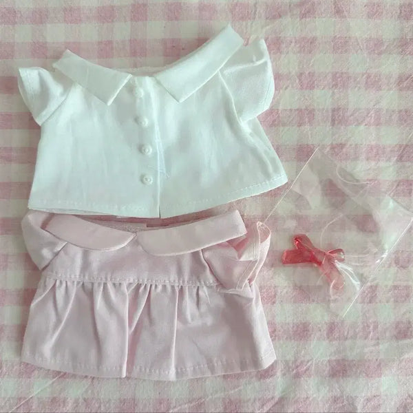 [BUNJANG] 15cm 20cm Doll Shirt Dress Clothes Set / 20cm 셔츠 원피스 인형 옷