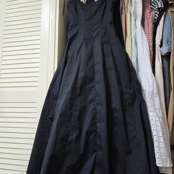 [BUNJANG] Zara Black Bustier Long Dress XS / 자라 블랙 뷔스티에 롱 원피스 택안뗀 새상품 xs