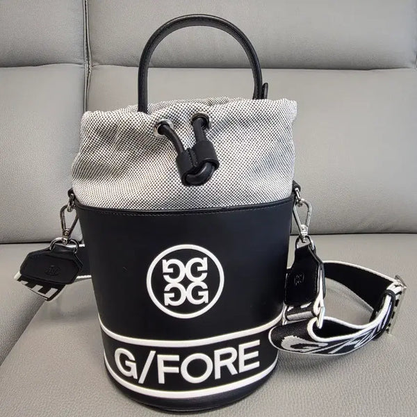 [BUNJANG] G/FORE Golf Bucket Bag Black/White / G/FORE 골프 버킷 백 블랙/화이트