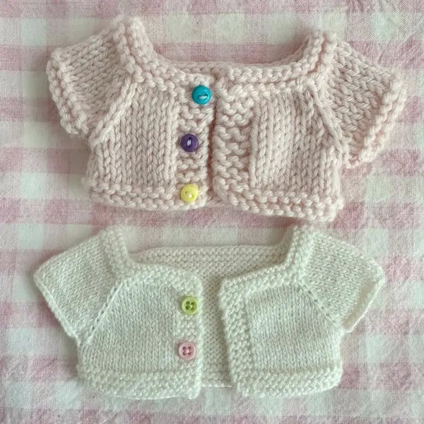 [BUNJANG] 15cm Doll Clothes Knitted Cardigan Bundle Set / 15cm 인형 옷 뜨개 가디건 일괄