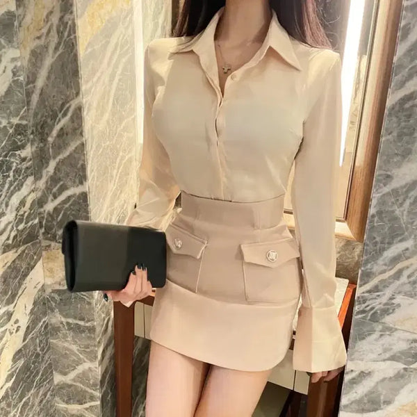 [BUNJANG] EsDress Bless Shop Louis Set Up Blouse and Skirt Set / 루이셋업 에스드레스블레스샵