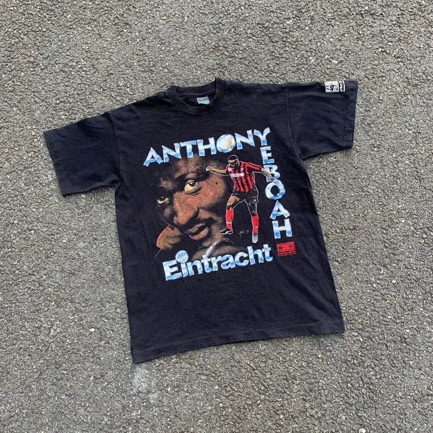 [BUNJANG] 90s Anthony Yeboah Graphic Print Short Sleeve T-Shirt L / 90's Anthony Yeboah 프린팅 반팔 L