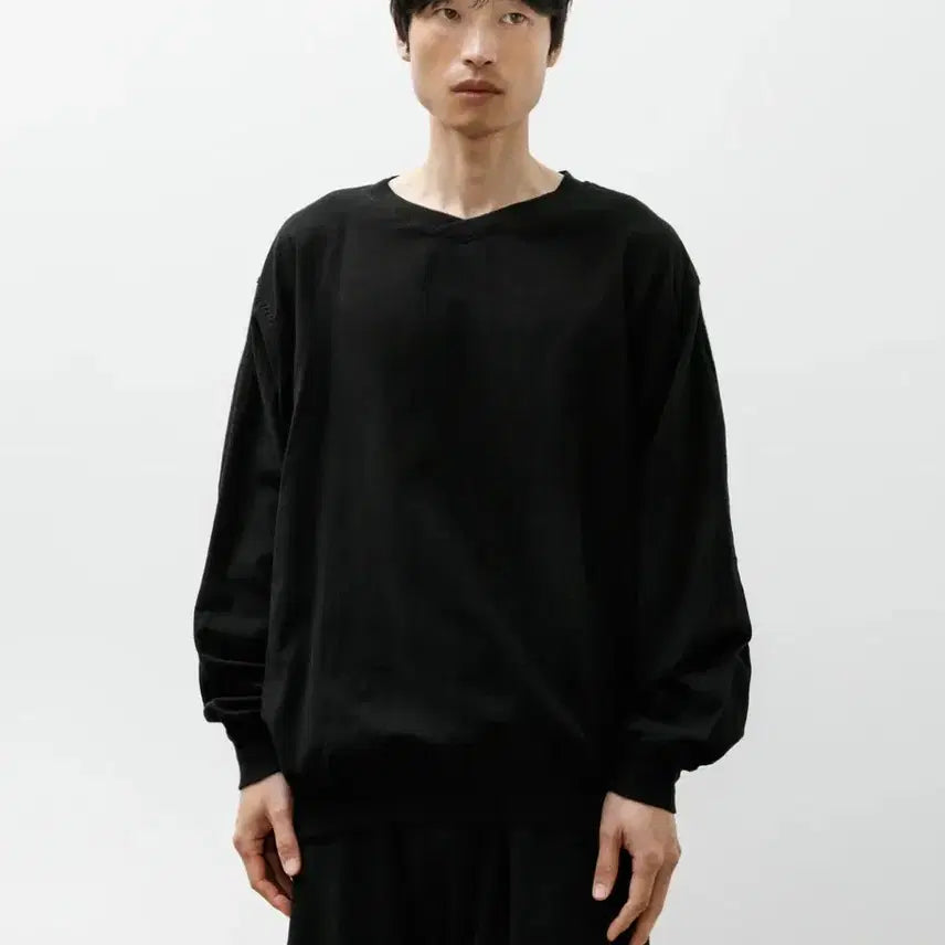 [BUNJANG] Comoli Cotton Ox Pullover Black / 코모리 코튼 옥스 풀오버 블랙 2