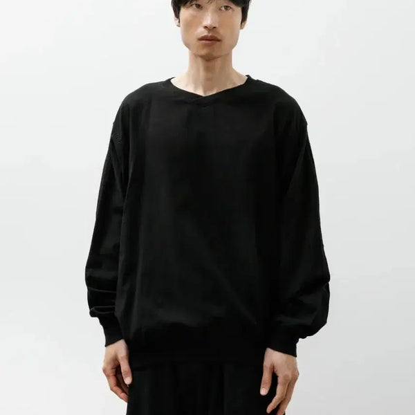 [BUNJANG] Comoli Cotton Ox Pullover Black / 코모리 코튼 옥스 풀오버 블랙 2