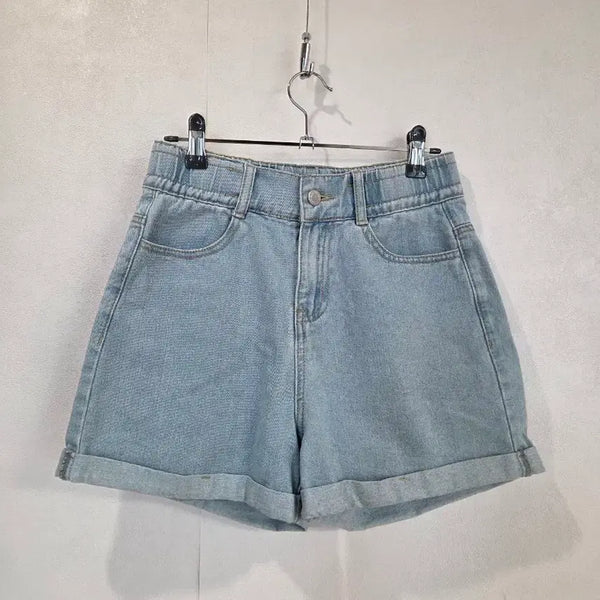[BUNJANG] Banake Denim Shorts (Light Blue) / 반에이크 반바지