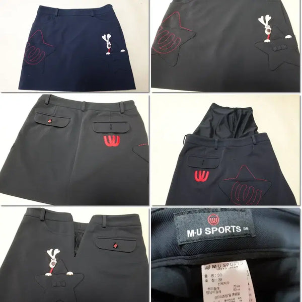 [BUNJANG] MU Golf Skirt Black Size 29 / 엠유/골프스커트 블랙 29인치/골프반바지/5241