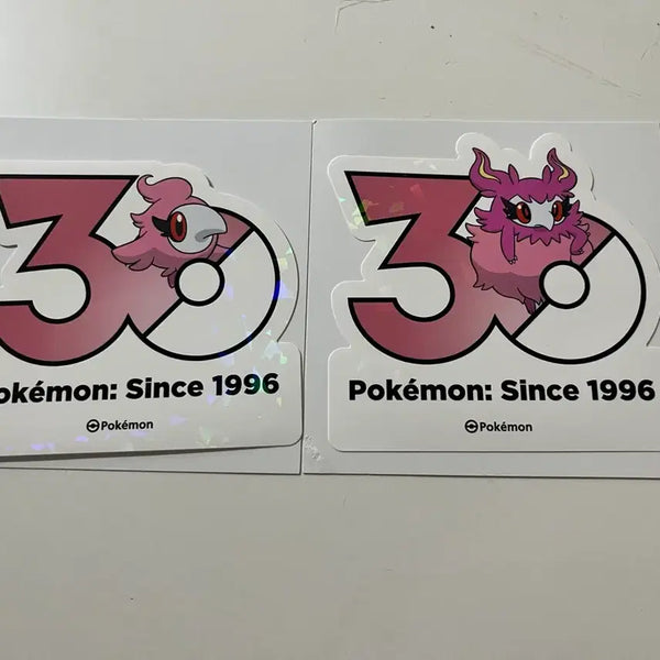 [BUNJANG] Pokemon 30th Anniversary Holo Sticker Set - Chup & Furefure / 포켓몬 30주년 스티커 슈쁘+프레프티르