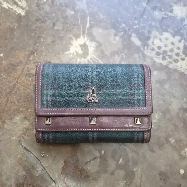 [BUNJANG] Beanpole Check Bifold Wallet / 빈폴 체크 반지갑 지갑