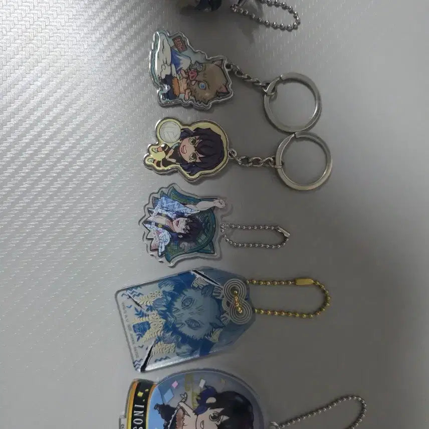 [BUNJANG] Demon Slayer Inosuke Gacha Figure & Official Limited Keyring / (최저가) 귀멸의 칼날 이노스케 대롱 가챠 + 정품 한정 키링