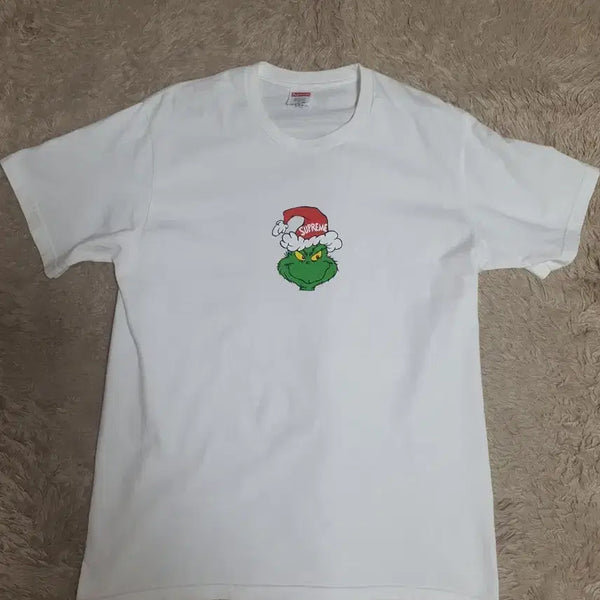 [BUNJANG] Supreme Grinch Short Sleeve T-Shirt Size M / 슈프림 그린치 반팔티 상태 굿 사이즈  실측  100
