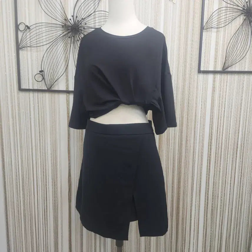 [BUNJANG] Black Wrap Skirt Shorts XL / 블랙 랩  치마바지 XL사이즈