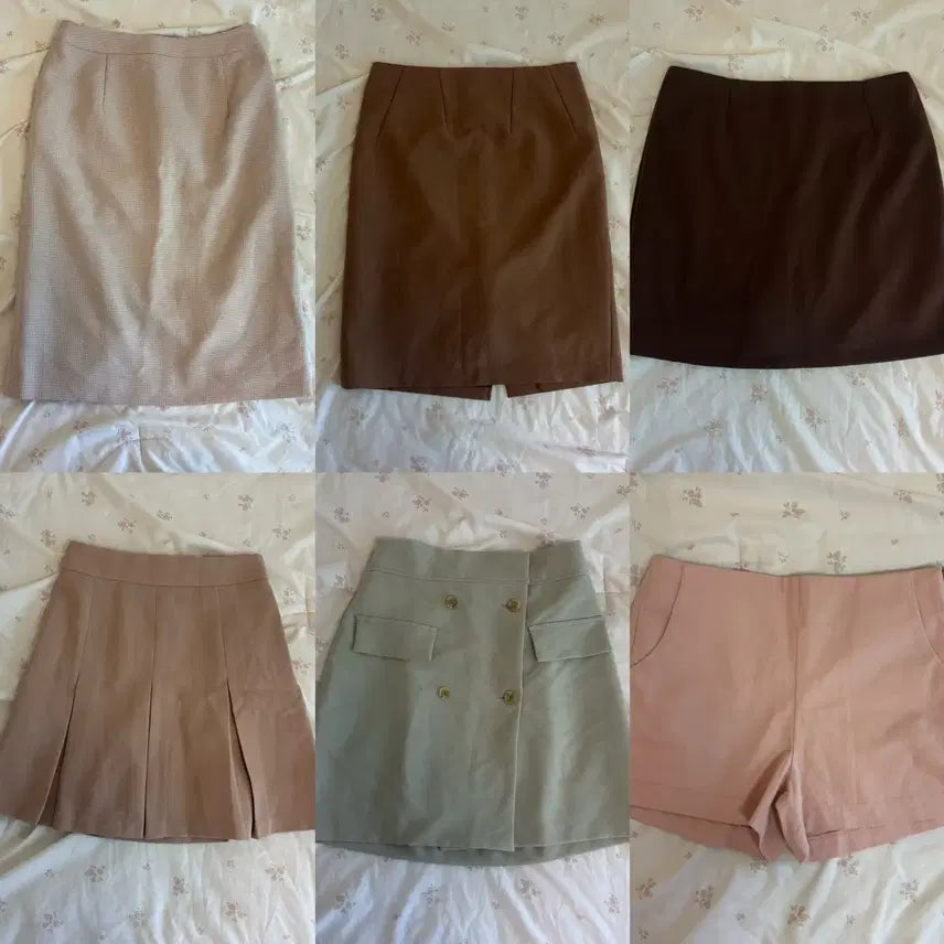 [BUNJANG] Bundle Set Skirts and Shorts (Size S-M) / 치마, 바지 6개 일괄 s-m 사이즈