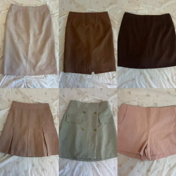 [BUNJANG] Bundle Set Skirts and Shorts (Size S-M) / 치마, 바지 6개 일괄 s-m 사이즈