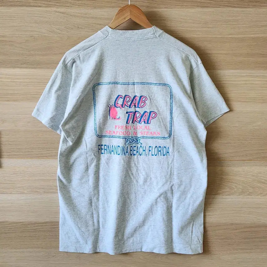 [BUNJANG] 90s USA Fruit of the Loom CRAB TRAB T-Shirt / 90s USA Fruit of the loom CRAB TRAB 티셔츠