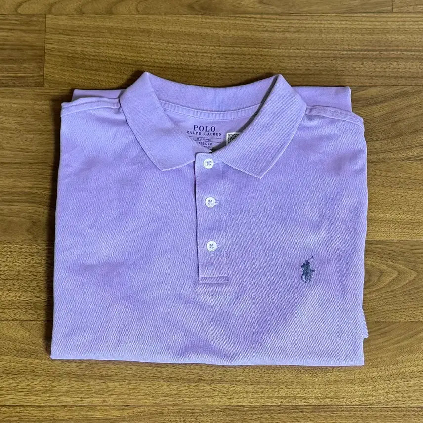 [BUNJANG] Polo Ralph Lauren Classic Fit Stretch Mesh Polo Shirt Powder Purple M / 폴로 클래식핏 스트레치 메시 폴로셔츠 파우더퍼플 M 실착1회