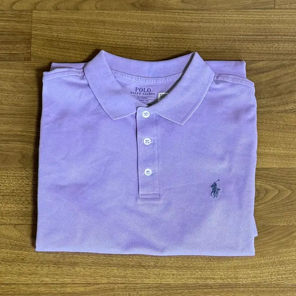 [BUNJANG] Polo Ralph Lauren Classic Fit Stretch Mesh Polo Shirt Powder Purple M / 폴로 클래식핏 스트레치 메시 폴로셔츠 파우더퍼플 M 실착1회