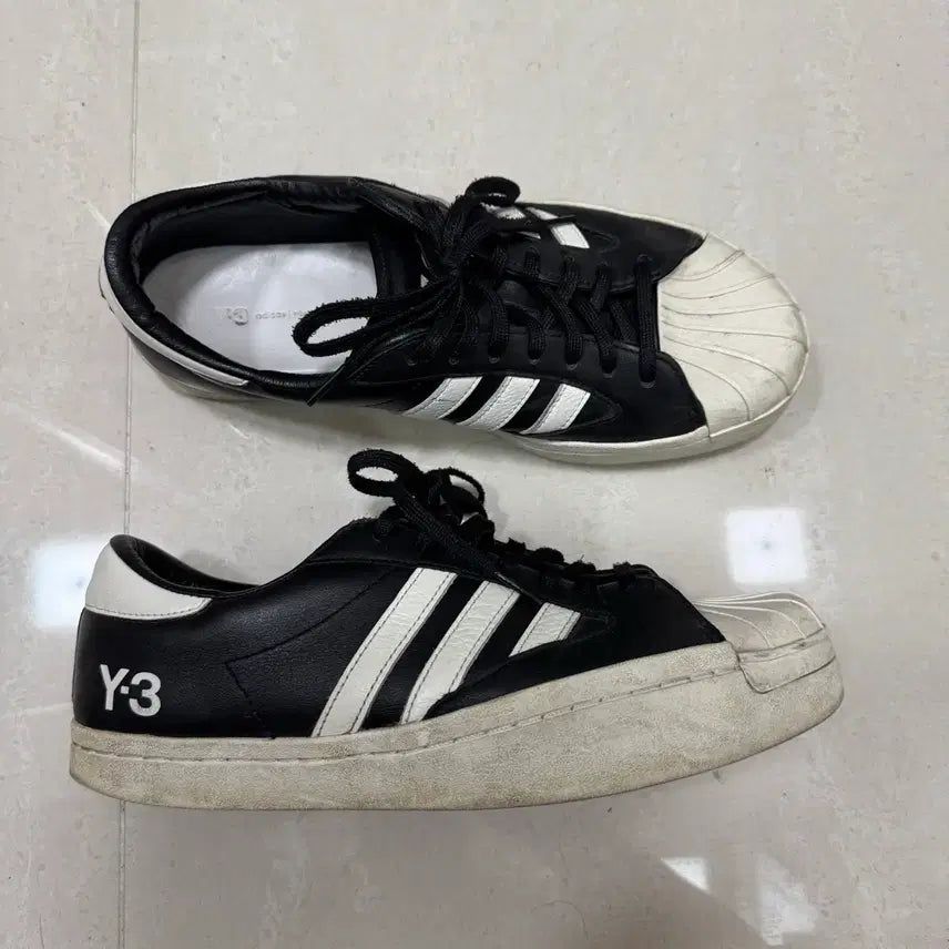 [BUNJANG] Y-3 Yohji Star Black White Sneakers (275) / Y-3 요지스타 블랙 화이트(275)