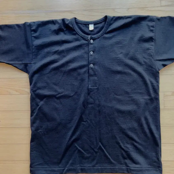 [BUNJANG] Taiga Takahashi Henry Neck T-Shirt Black / Taiga takahashi (타이가 타카하시) - henry neck