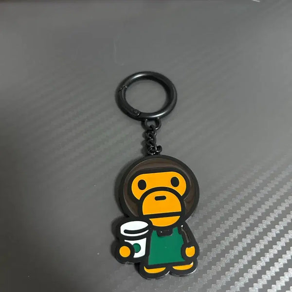 [BUNJANG] Bape Starbucks Milo Keychain / 베이프 스타벅스 마일로 키링