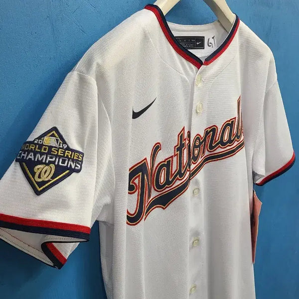 [BUNJANG] Nike x MLB Washington Nationals 2019 World Series Champions Baseball Jersey Uniform / 나이키X MLB 워싱턴 내셔널 월드시리즈 챔피온 야구져지유니폼
