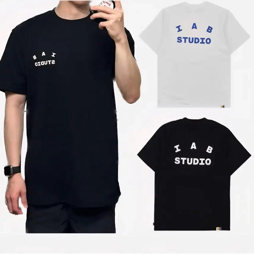 [BUNJANG] IAB Studio Short Sleeve T-Shirt Black / 무료배송/초특가)IAB 스튜디오 반팔 티셔츠 블랙