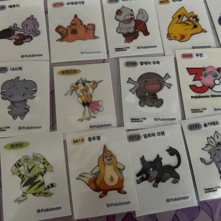 [BUNJANG] Pokemon Bakery Stickers (Tteoboo Seal) Season 5, 4, 3, 2, 1 / 구매교환) 포켓몬스터 띠부씰 시즌5 4 3 2 1 포켓몬빵 교환
