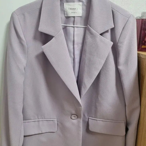 [BUNJANG] Women's Lavender Suit Set (Jacket + Pants) - Size M / (거의새것) 여성 정장세트 여성셋업(자켓+바지) M