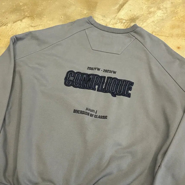 [BUNJANG] Junji Grey Sweatshirt M / M 준지 그레이 맨투맨