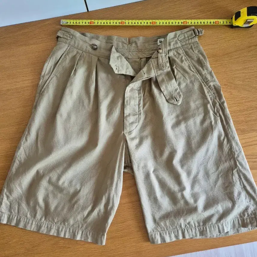[BUNJANG] Kaptain Sunshine Khaki Beige Bermuda Shorts 34 / 캡틴선샤인 카키 베이지 반바지 버뮤다 쇼츠 34