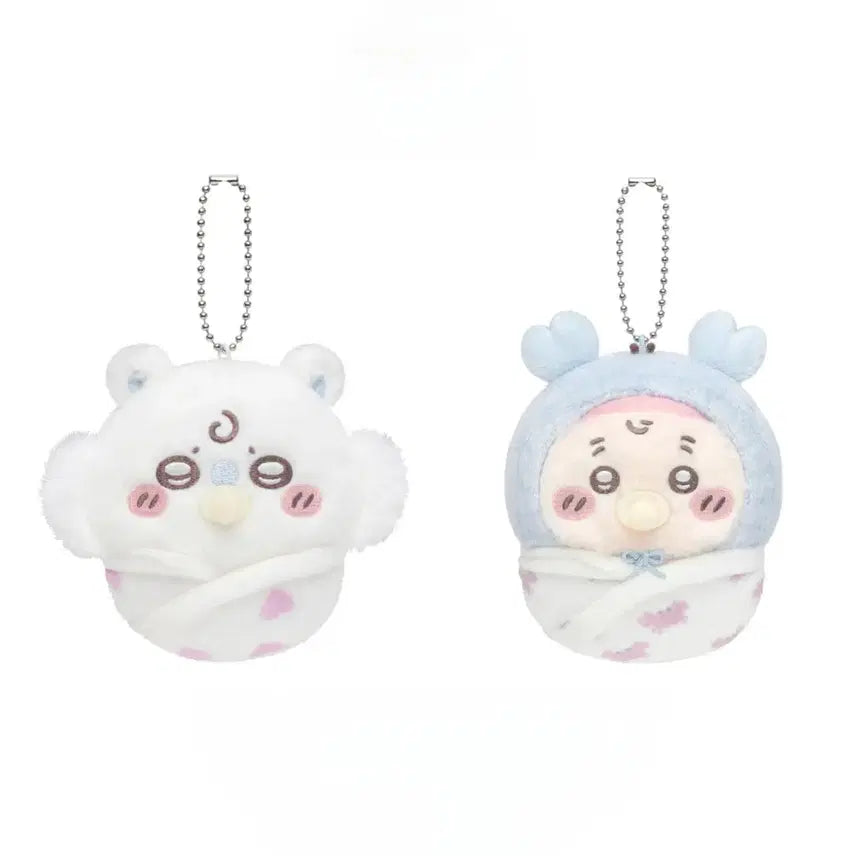 [BUNJANG] Cheikawa Momonga & Kani Baby Mascot Keychain Bundle Set / (쿠지)(일괄) 모몽가 카니 인형 마스코트 키링 베이비 쿠지 치이카와
