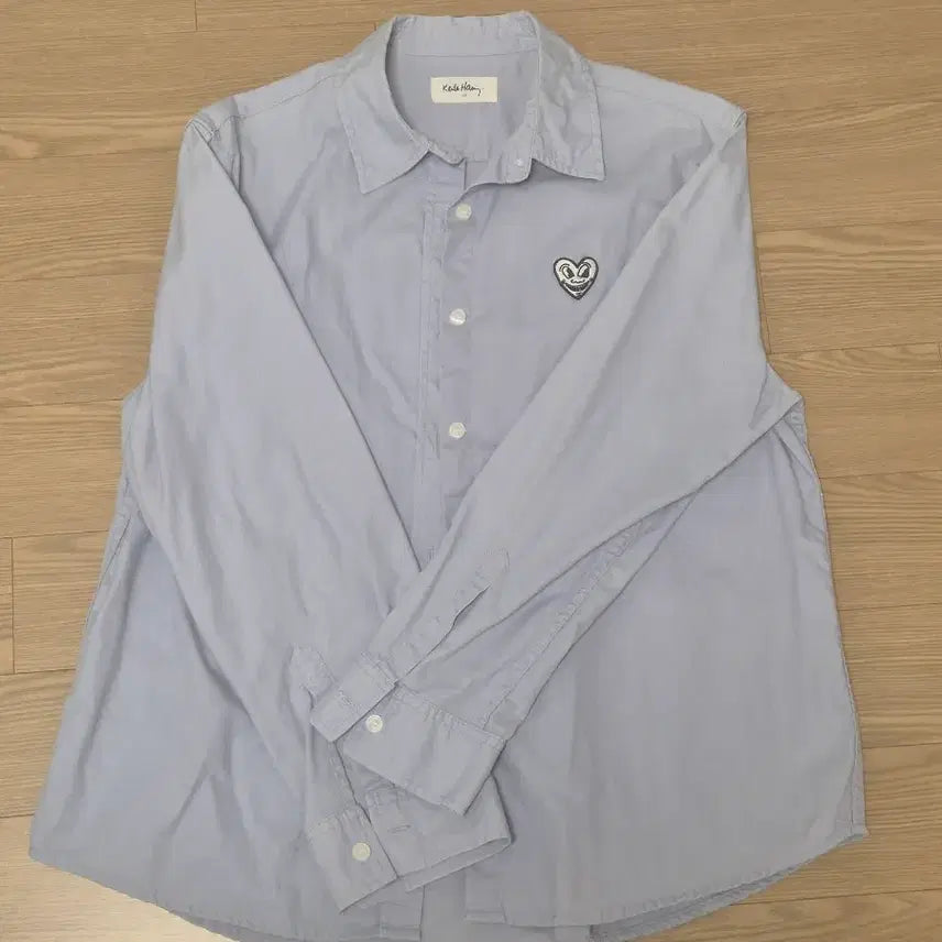 [BUNJANG] Keith Haring Celadon Shirt / 키스해링 소라 셔츠