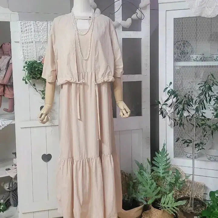 [BUNJANG] Jucy Judy Sleeveless Long Dress + Bolero Set / 쥬시쥬디 민소매롱원피스+볼레로셋트