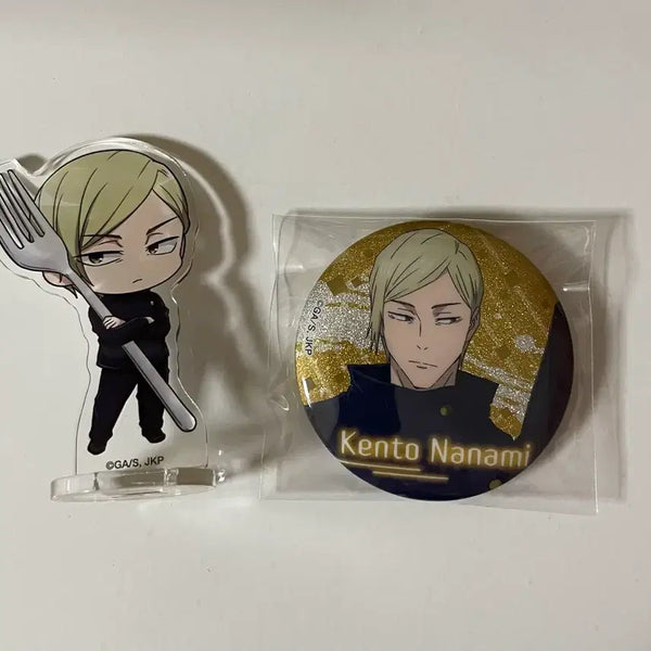 [BUNJANG] Jujutsu Kaisen Nanami Kento Acrylic Stand & Badge Bundle Set / 주술회전 나나미 켄토 아크릴 스탠드, 뱃지 일괄