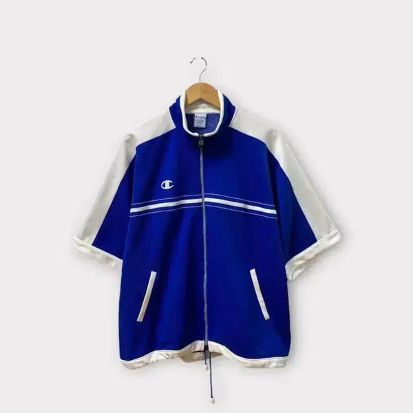 [BUNJANG] Champion Japan Old School Oversized Zip-Up T-Shirt / 챔피온 재팬 올드스쿨 오버핏 집업 반팔- free