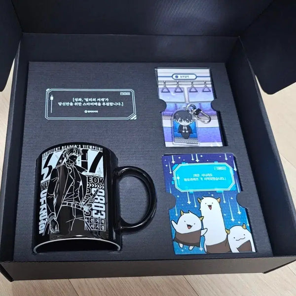 [BUNJANG] Omniscient Reader's Viewpoint Merchandise Mug Cup, Acrylic Keyring, and Notepaper Set / 전독시 굿즈 머그컵 아크릴키링 메모지 세트