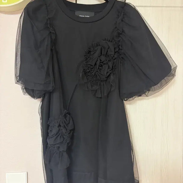 [BUNJANG] Simone Rocha Silk Organza Short Sleeve T-Shirt / 시몬 로샤 Simone Rocha 오간자 반팔 티 정품