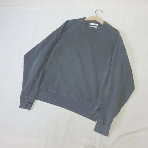 [BUNJANG] BEAKER Pigment Sweatshirt Grey Size 1 / 비이커 피그먼트 맨투맨