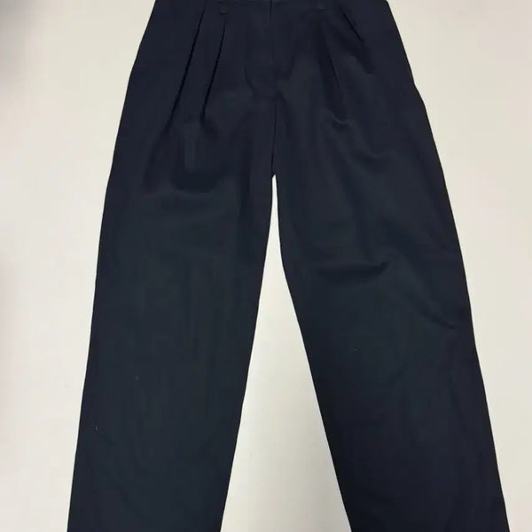 [BUNJANG] Marithe Francois Girbaud High-Waisted Wide Leg Cotton Slacks Pants / 여성 마리떼 프랑소와 저버 하이웨스트 와이드 슬랙스 면바지 M