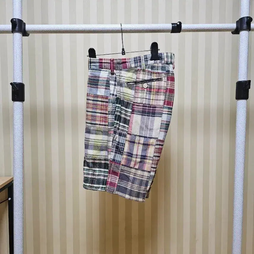 [BUNJANG] Polo Madras Patch Shorts 31 / 폴로 팬츠 마드라스 31