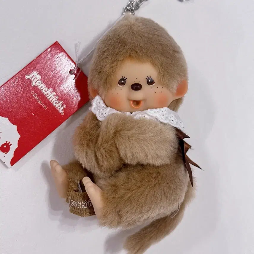 [BUNJANG] Authentic Monchhichi Glove Holder Brown / 정품 몬치치 장갑홀더 브라운