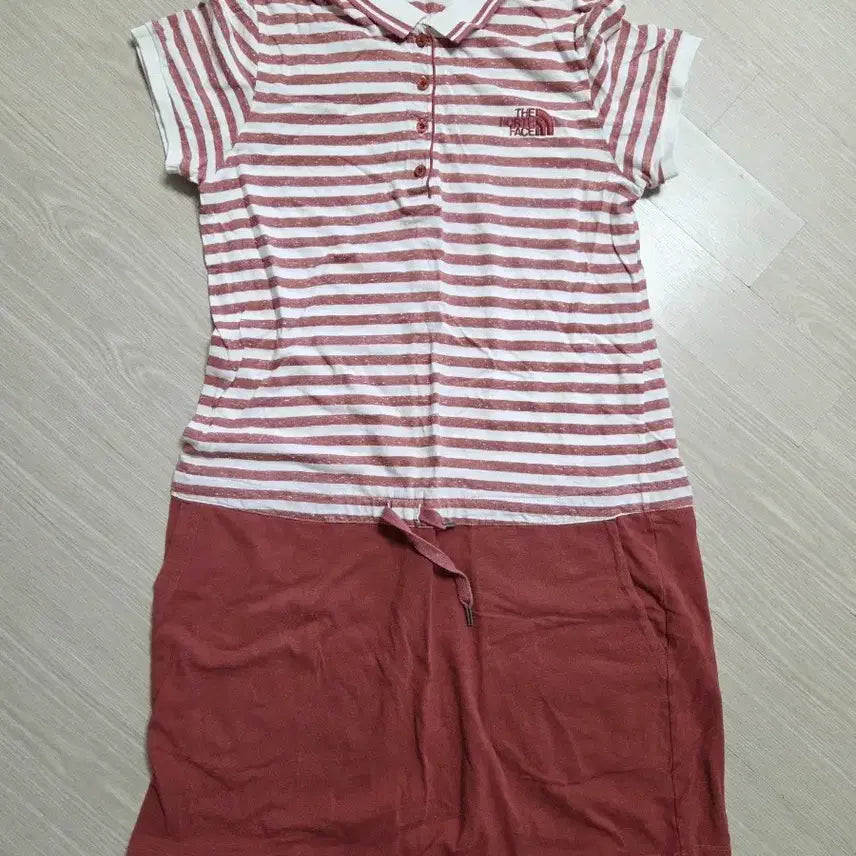 [BUNJANG] The North Face Stripe Collar Dress L / 노스페이스 스트라이프 카라 원피스 95(L)