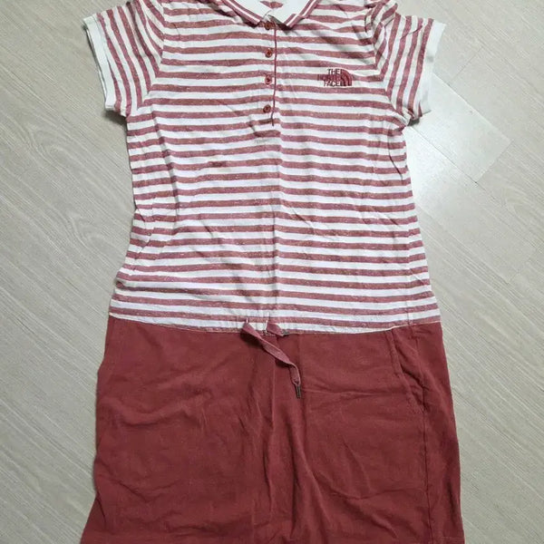 [BUNJANG] The North Face Stripe Collar Dress L / 노스페이스 스트라이프 카라 원피스 95(L)