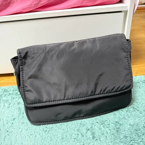 [BUNJANG] Mango Chain Nylon Shoulder Bag / 망고 체인 나일론 숄더백