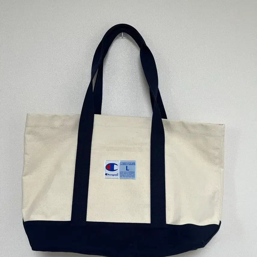 [BUNJANG] Champion Canvas Eco Bag Navy / 챔피온 에코백