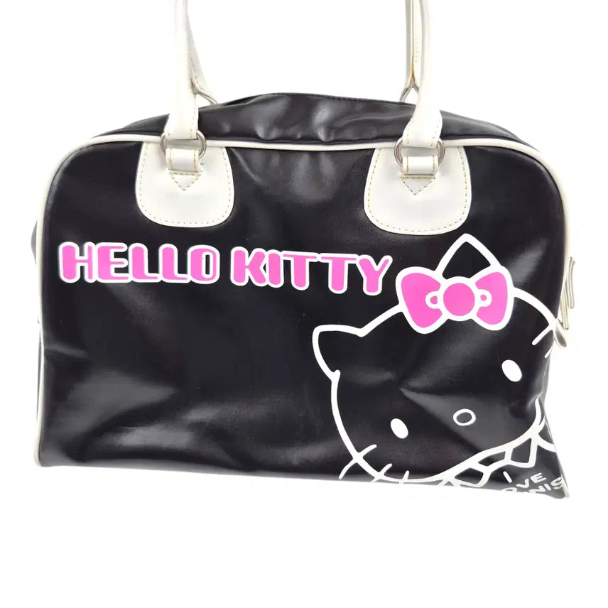 [BUNJANG] Hello Kitty Enamel Bowling Bag / 05s 고전 키티 레트로 에나멜 볼링백