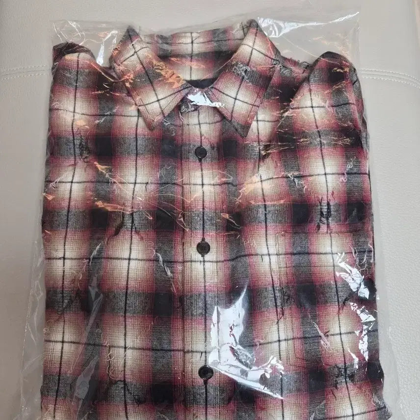 [BUNJANG] Juun.J 25SS Argyle Shirt Red Size 46 / 준지 25ss 아가일 셔츠 레드 46 사이즈