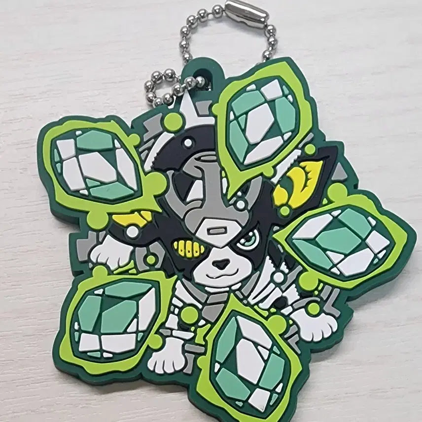 [BUNJANG] JoJo's Bizarre Adventure: Iggy Rubber Mascot Cosplay Stand Keychain (Hierophant Green Version) / 죠죠 이기 러버마스코트 코스프레 스탠드 키링 판매