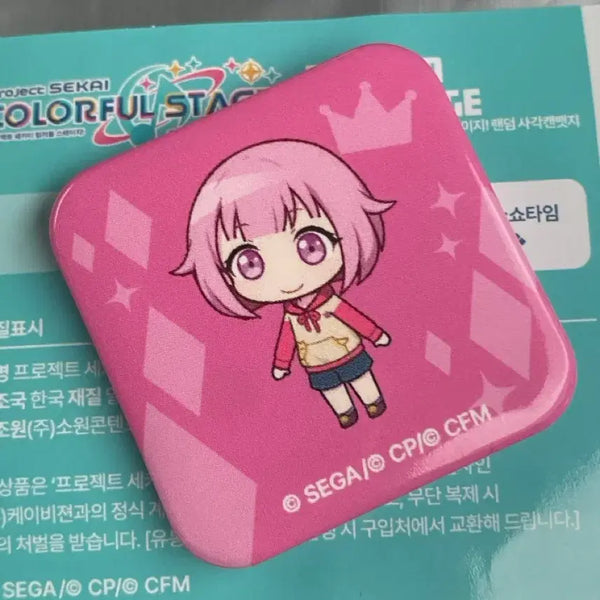 [BUNJANG] Project SEKAI Emueu Square Can Badge WonderSho / (급전)프세카 팝업 에무 사각 캔뱃지 원더쇼